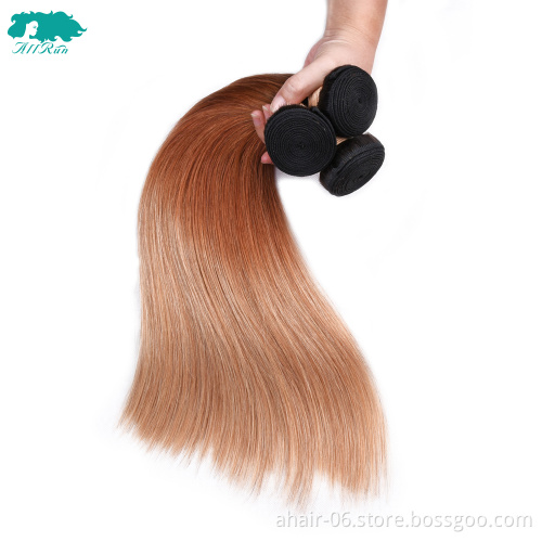 factory wholesale real 100% human hair extensions 1b-30-27 peruvian hair virgin